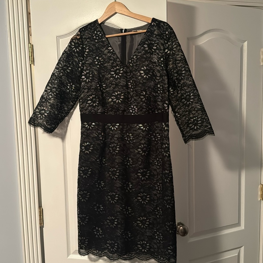Banana Republic black and silver cocktail dress size 12